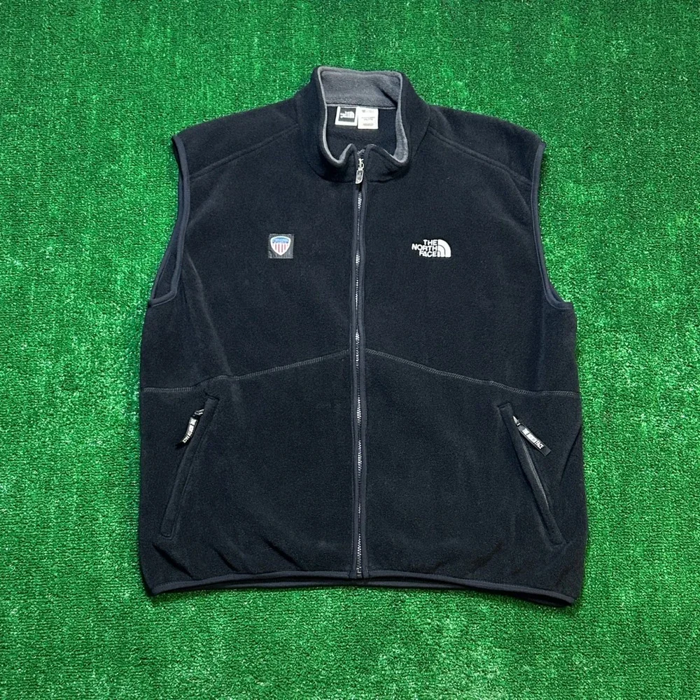 Vintage The North Face Denali Fleece Vest Mens XXL Black Made in USA PSIA 2004